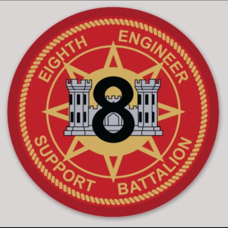 Eight Engineer Support Battalion Sticker – MarinePatches.com - Custom ...
