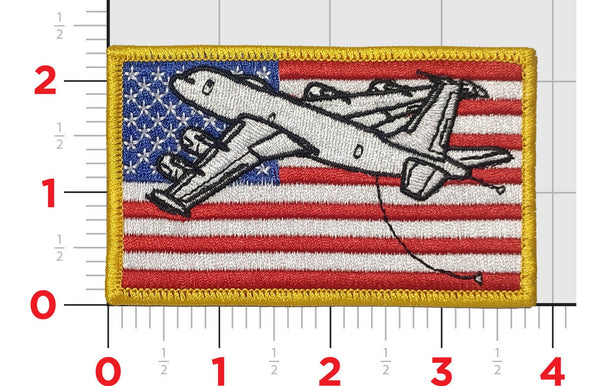 US Navy Boeing E-6B Mercury 707 US Flag Patch