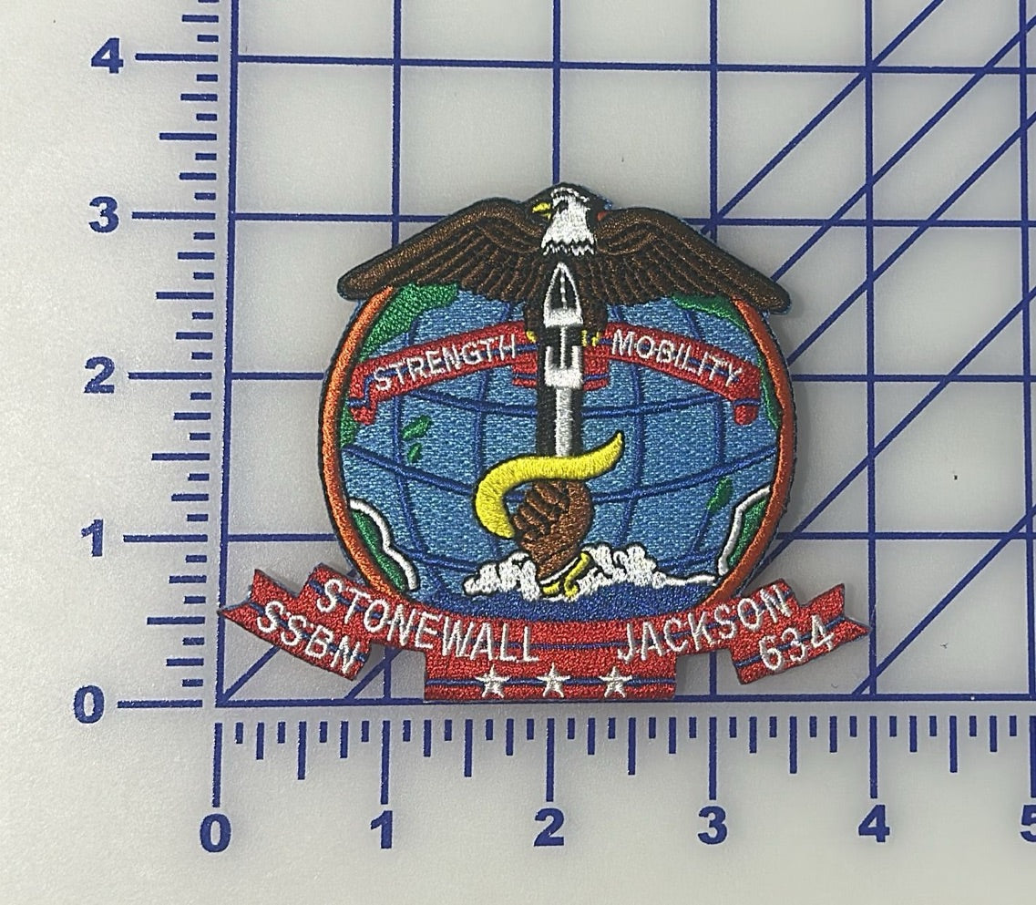 Officially Licensed USS Stonewall Jackson SSBN-634 Patch