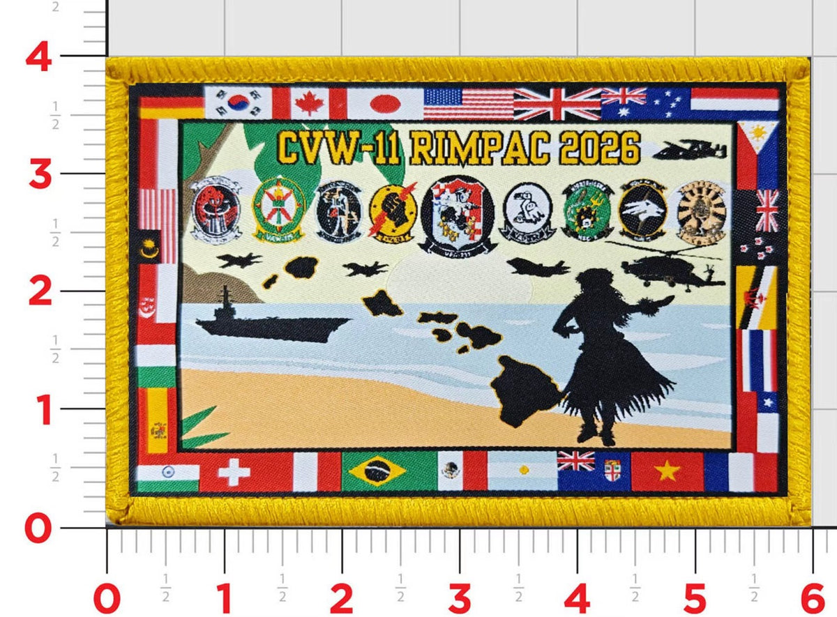Official CVW-11 VFA-211 Checkmates RIMPAC 2026 Patch