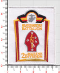 Officially Licensed USMC Headquarters Battalion 2nd MARDIV Patch
