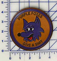 Officially Licensed USMC HMM/VMM-364 Purple Foxes Leather Patch