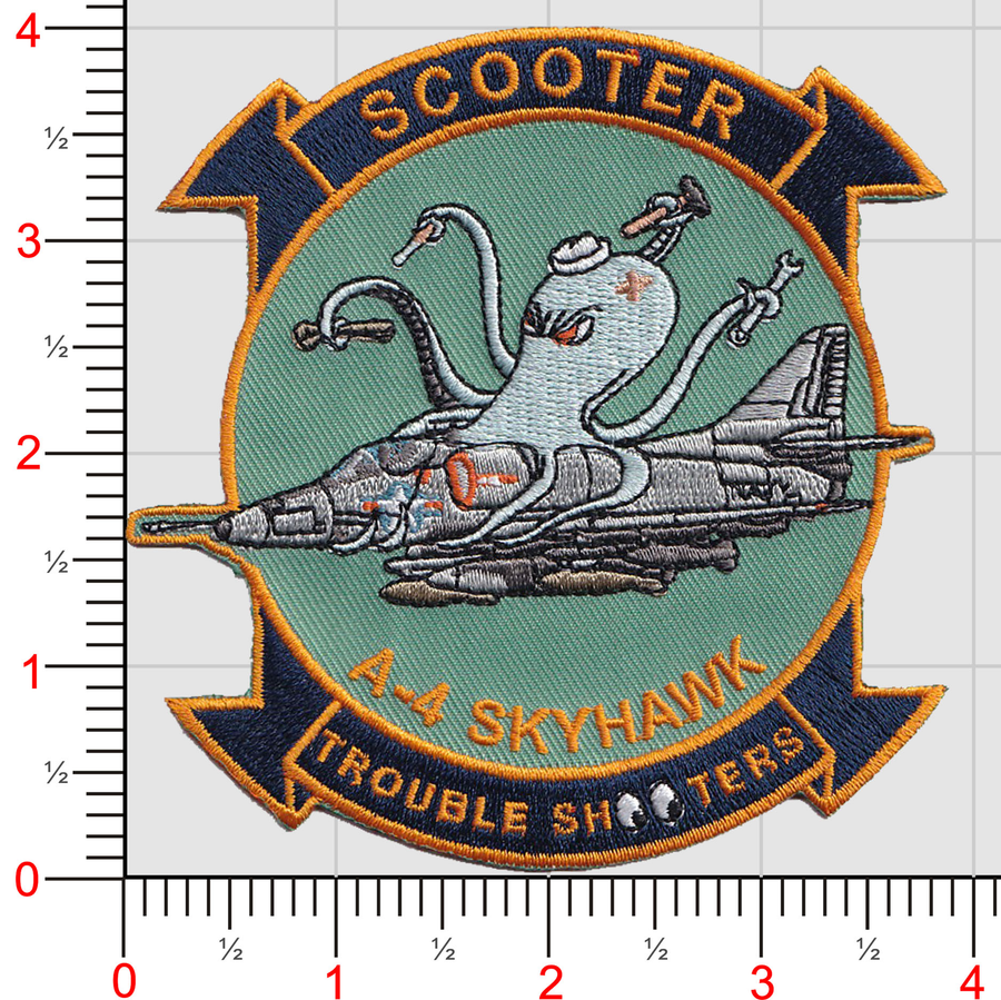 US Navy A-4 Skyhawk "Scooter Trouble Shooter" Patch