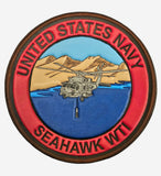 Officially Licensed US Navy Seahawk WTI Leather Patches