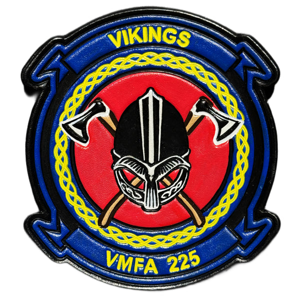 Officially Licensed USMC VMFA-225 Vikings Leather Patches