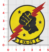 Officially Licensed US Navy VA/VFA-25 Fist of the Fleet Patches
