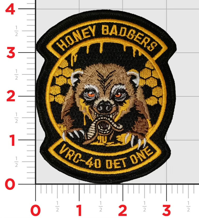Official VRC-40 Det 1 Honey Badger Patch