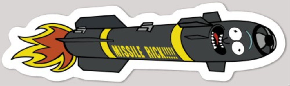 Missile Rick Hellfire Sticker