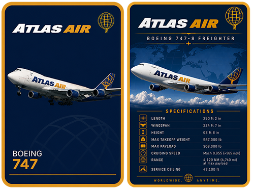 Atlas Aircraft Trading Cards