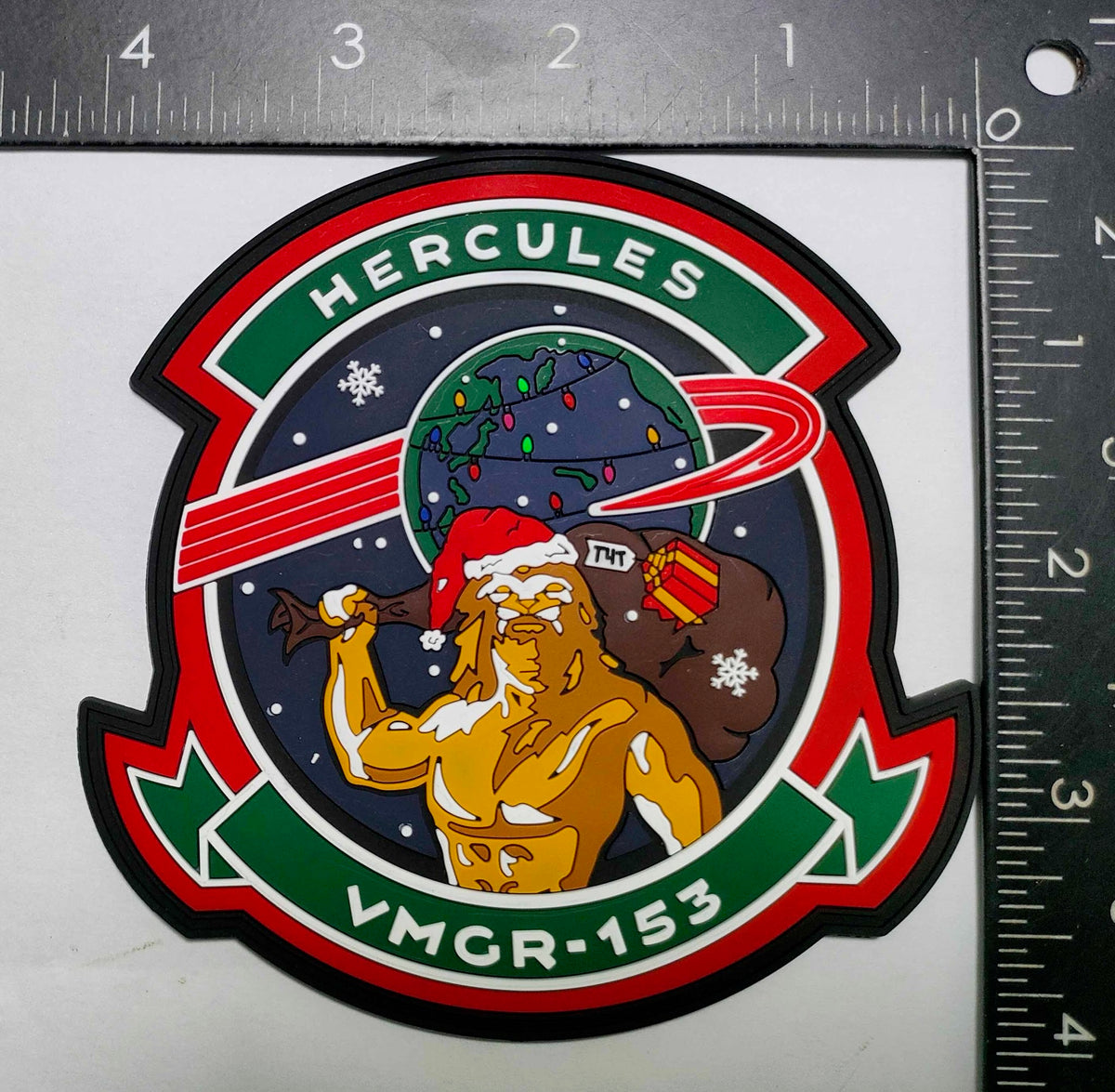Official VMGR-153 Hercules Toys for Tots Christmas Patch
