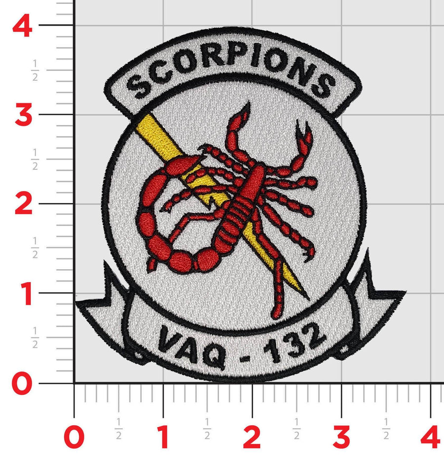 Officially Licensed VAQ-132 Scorpions Squadron Patch