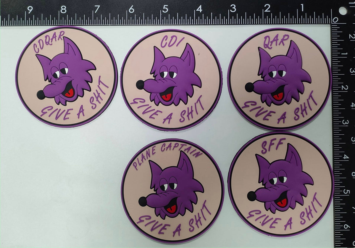 Official VMM-364 Purple Fox PVC Qual Patches