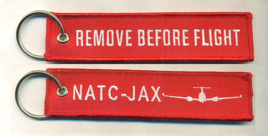 Official CBP NATC- JAX King Air 350 Remove Before Flight Key Ring (CBP)