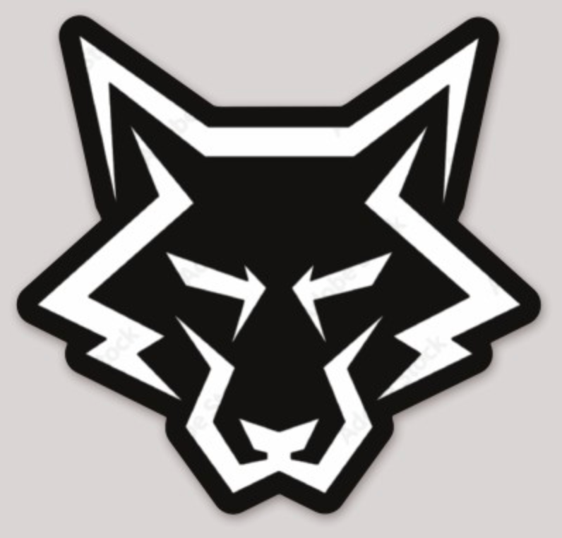 Official HMH-466 Wolfpack Wolf Head Sticker