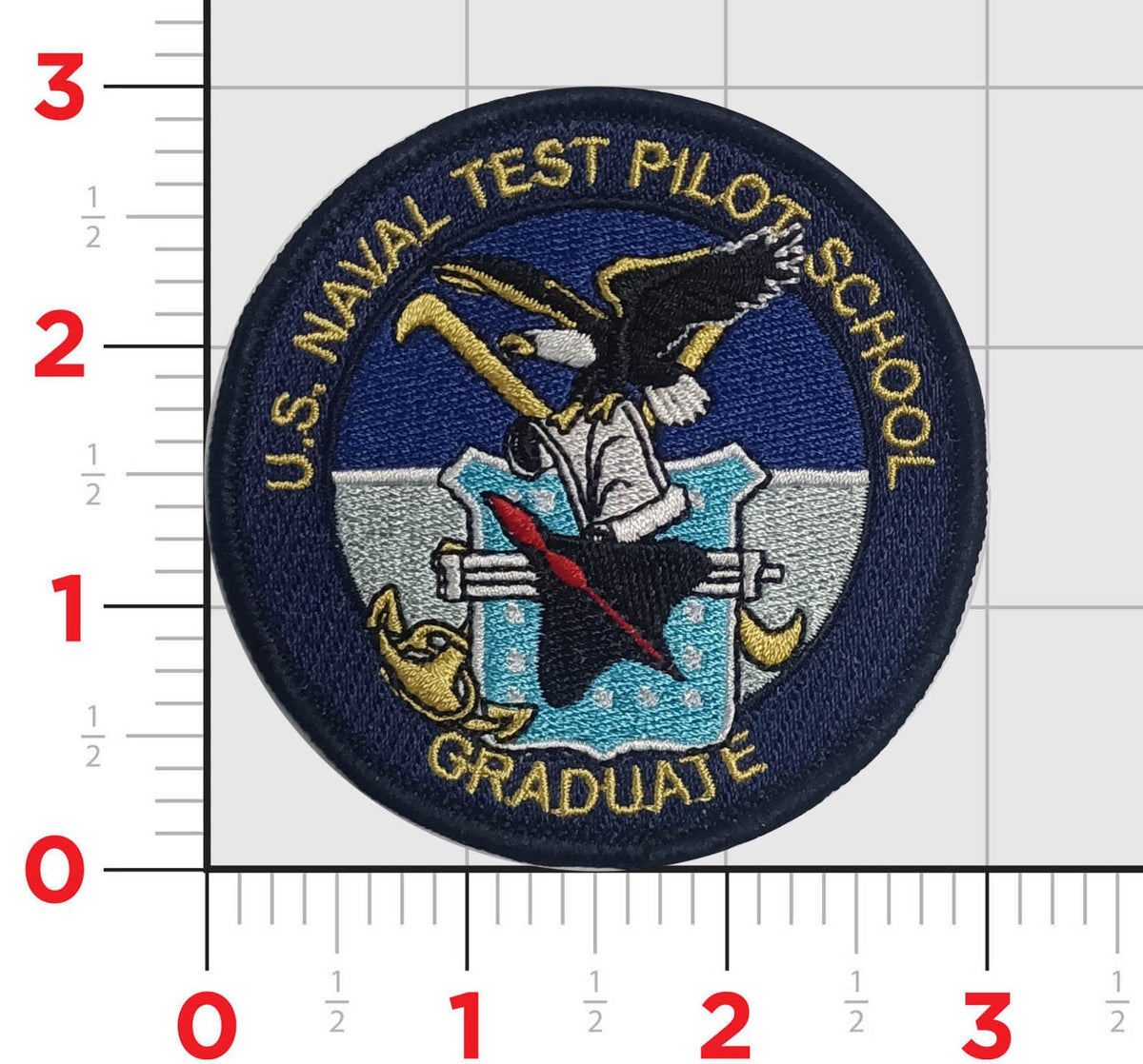 Officially Licensed US Navy Test Pilot School USNTPS Graduate Shoulder Patch