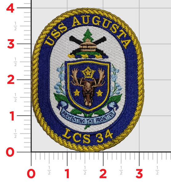 Officially Licensed US Navy LCS-34 USS Augusta Patch