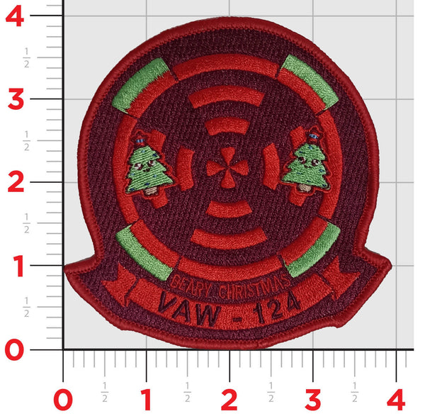 Official VAW-124 Bear Aces Christmas chest patch