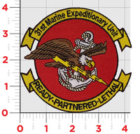 Officially Licensed 31st MEU Ready-Partnered-Lethal Patches