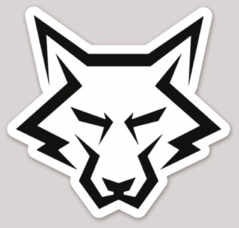 Official HMH-466 Wolfpack Wolf Head Sticker
