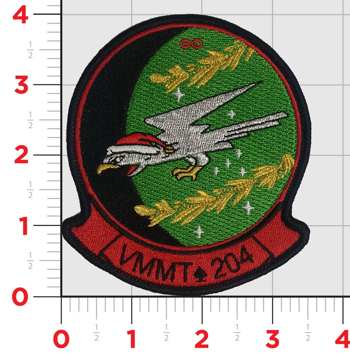 Official VMMT-204 Raptors Christmas patch