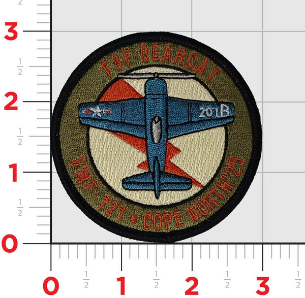 Official VMF-121 F8F Bearcat Shoulder Patch
