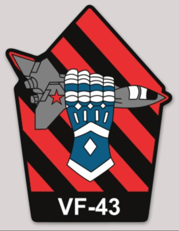 Officially Licensed US Navy VF-43 Challengers Squadron Sticker