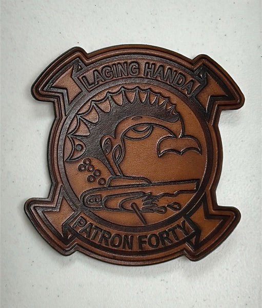 Officially Licensed VP-40 Fighting Marlins Leather Patch