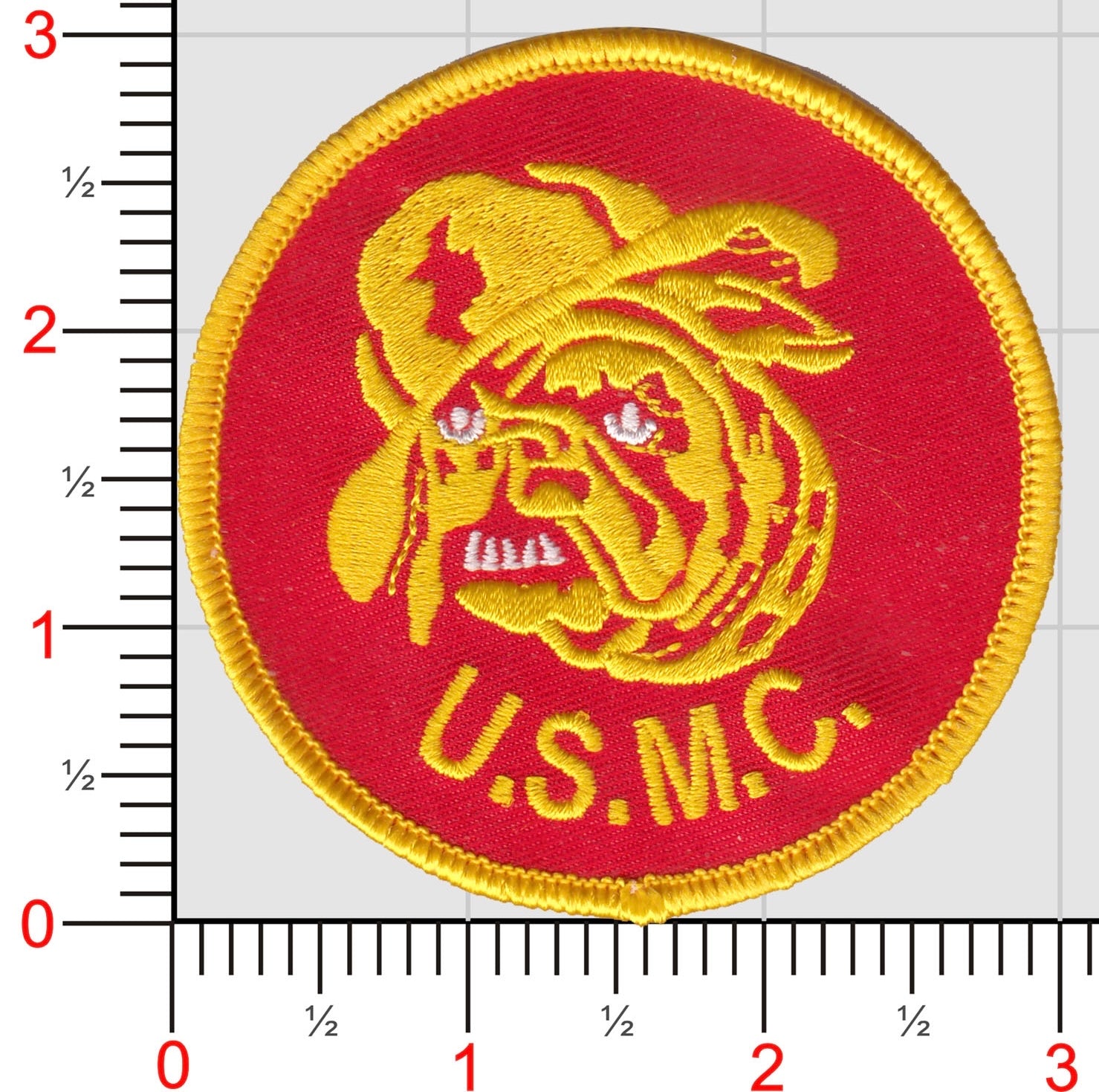 Buy Officially Licensed USMC WWI H Patch | MarinePatches.com ...