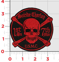 Officially Licensed USMC 1st Bn 7th Marines Suicide Charley Patch