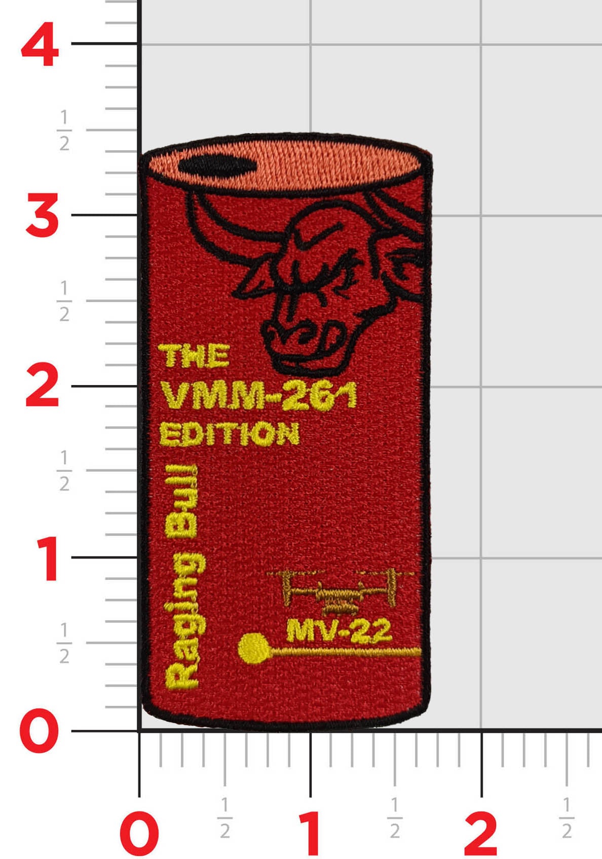 Official VMM-261  Raging Bulls Energy Drink Shoulder Patch