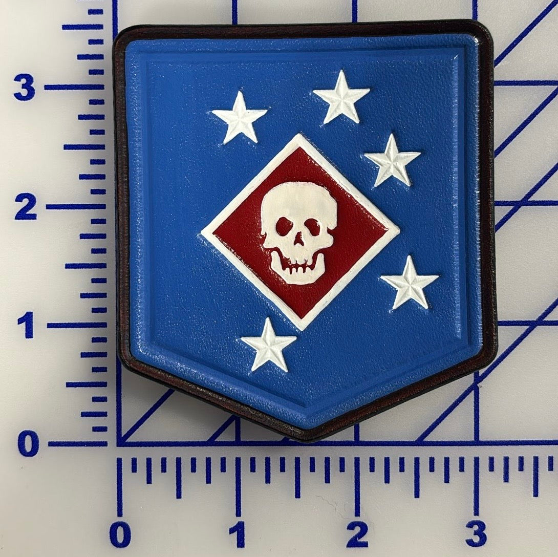 Officially Licensed USMC Raider Battalion Leather Patches