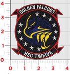 Officially Licensed HSC-12 Golden Falcons Squadron Patch