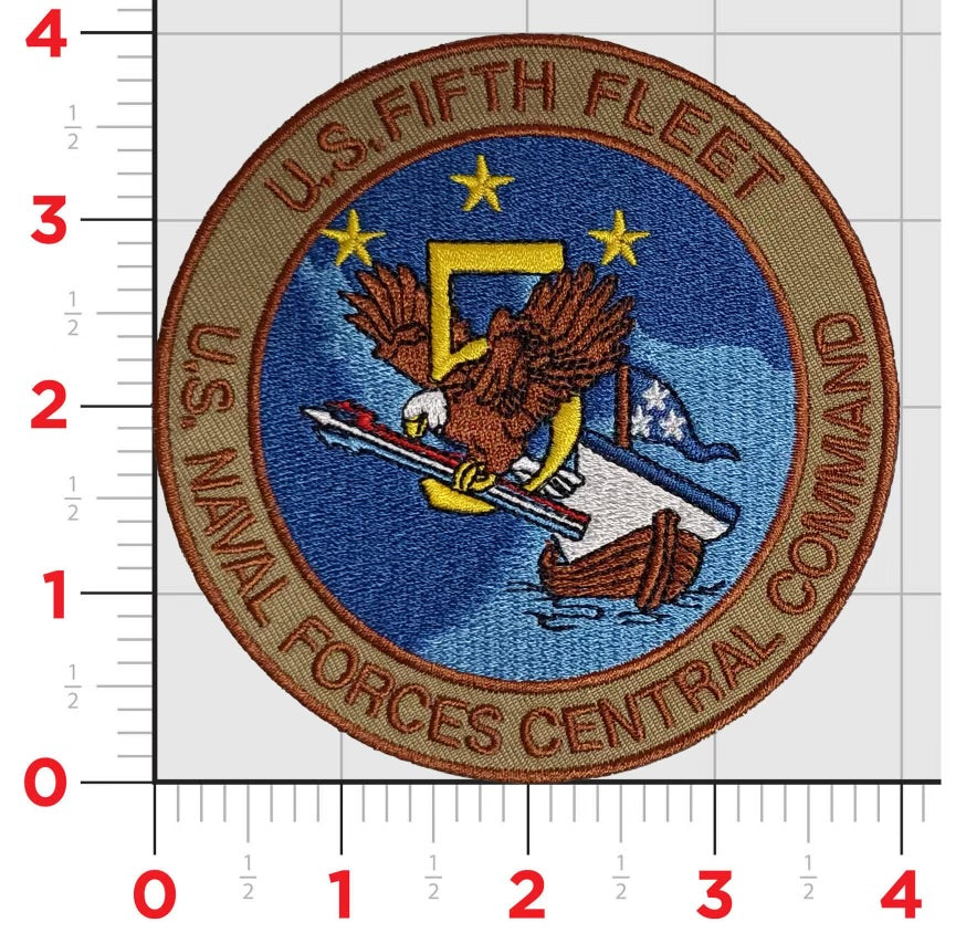 Officially Licensed US Navy 5th Fleet Central Command patch