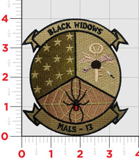 Officially Licensed USMC MALS 13 Black Widows Patch