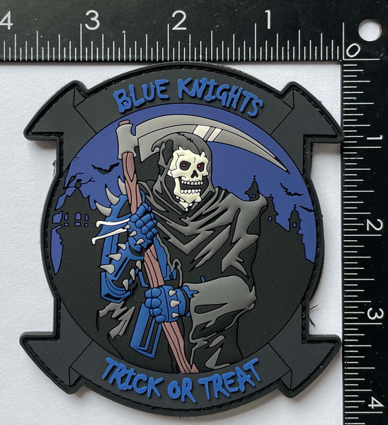 Official VMM-365 Blue Knights Halloween PVC Patch