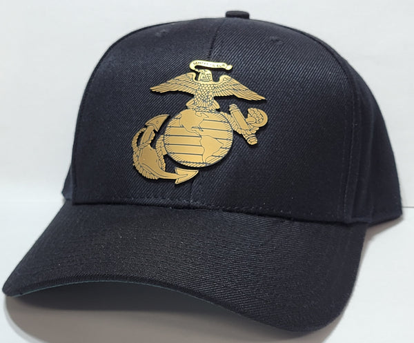 Navy and USMC Laser Cut Insignia Ball Caps