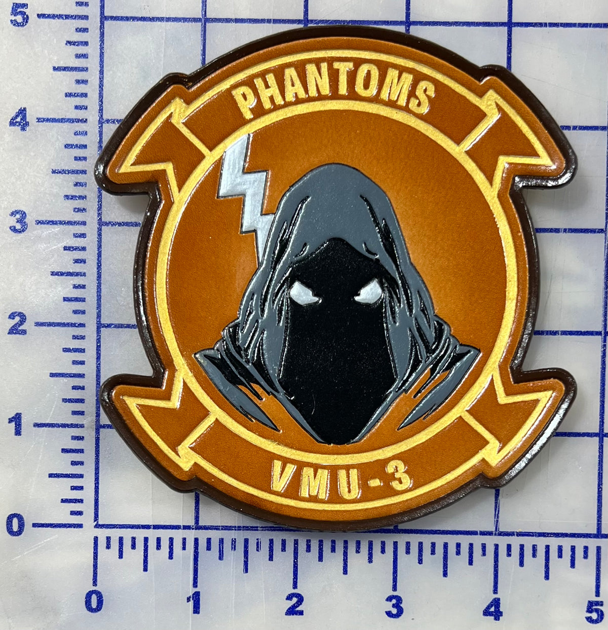 Officially Licensed VMU-3 Phantom Leather Patch