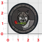 Official HMH-466 Wolfpack Be the Whole Problem Shoulder Patch