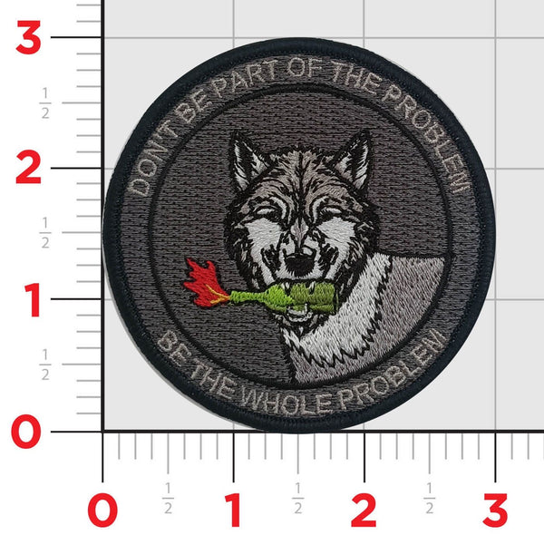 Official HMH-466 Wolfpack Be the Whole Problem Shoulder Patch