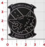 Officially Licensed USMC MWSS-471 Red Wolves Patches