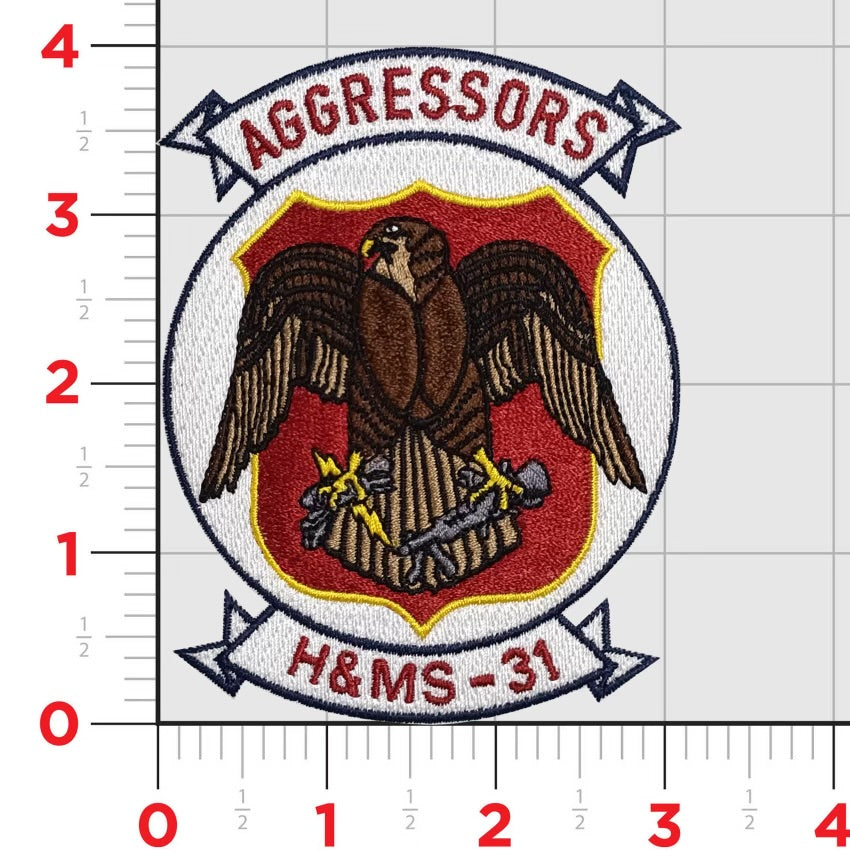 Officially Licensed H&MS-31 Aggressors Patch