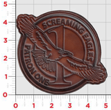 Officially Licensed US Navy VP-1 Screaming Eagles Leather Patches