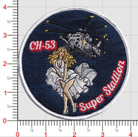 Official USMC Patches CH-53 Super Stallion Sydney Pin Up Girl Patch