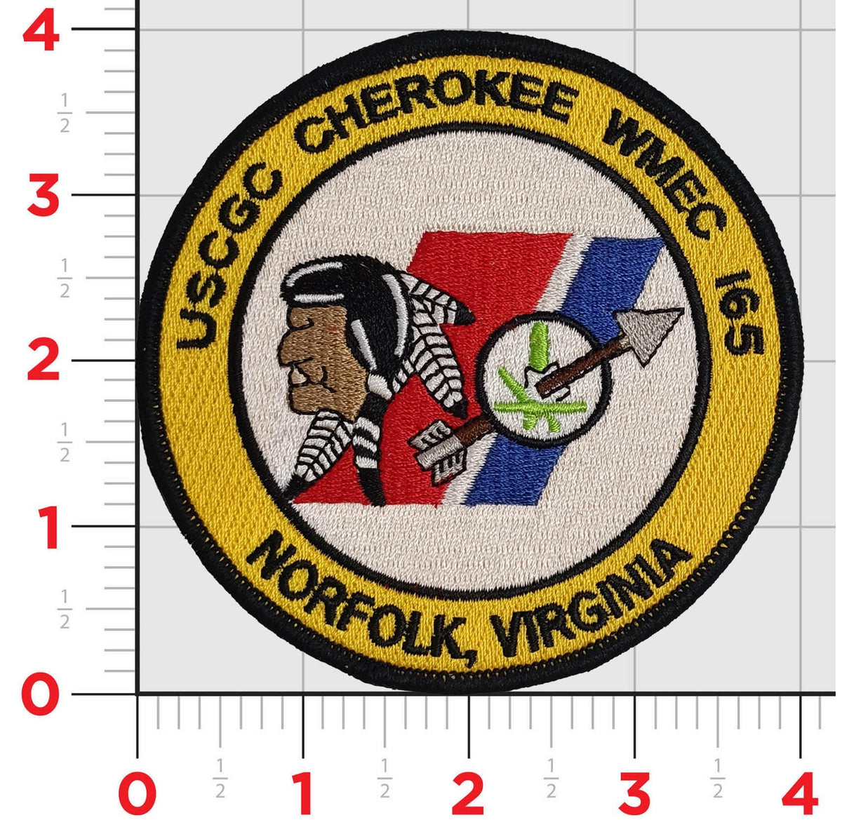 Officially Licensed US Coast Guard Cutter Cherokee WMEC-165 Patch