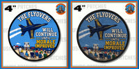 Officially Licensed US Navy Blue Angels Pensacola Beach 2026 80th Anniversary Flyover Patches and Stickers