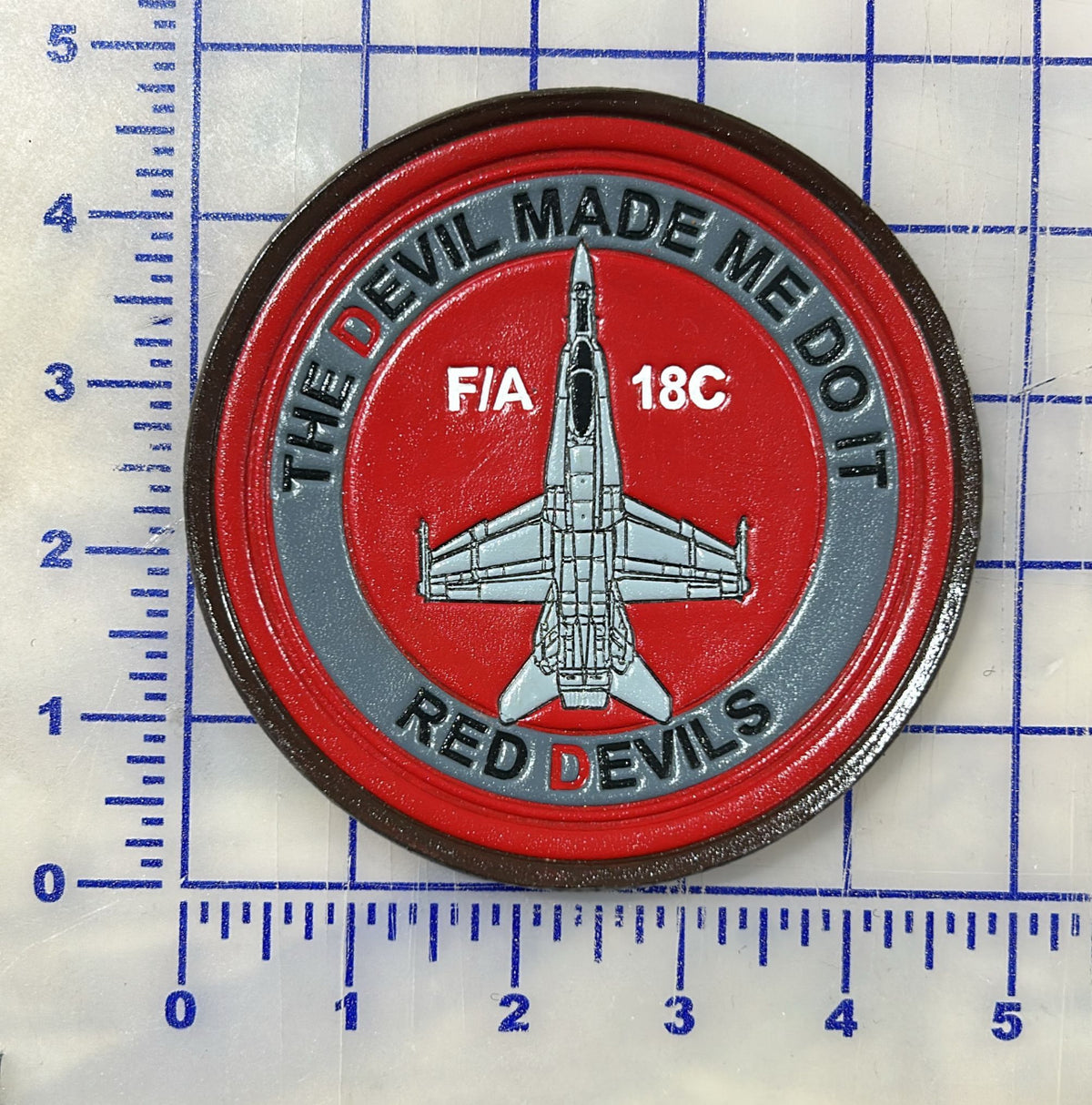 Official VMFA-232 Red Devils Leather Patch