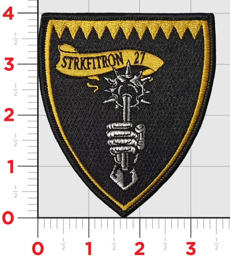 Officially Licensed US Navy VFA-27 Royal Maces Squadron Patch