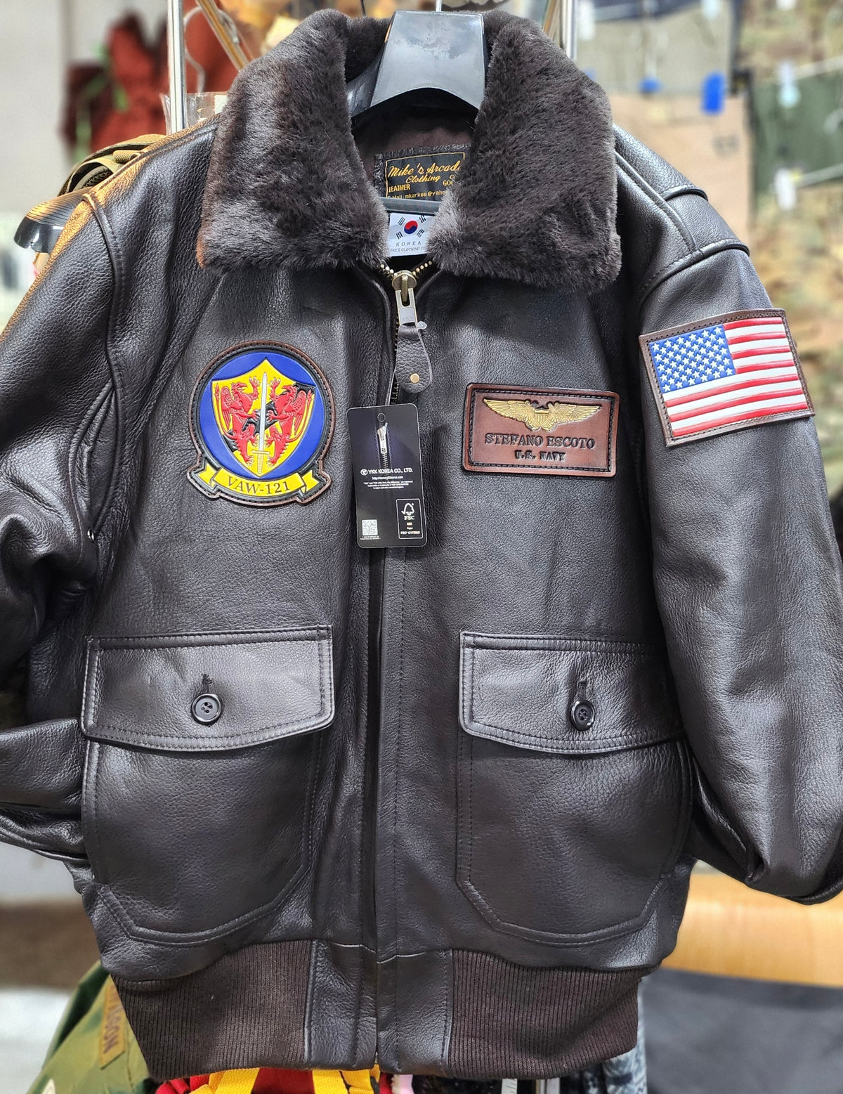 Korean Made Black G-1 Flight Jacket