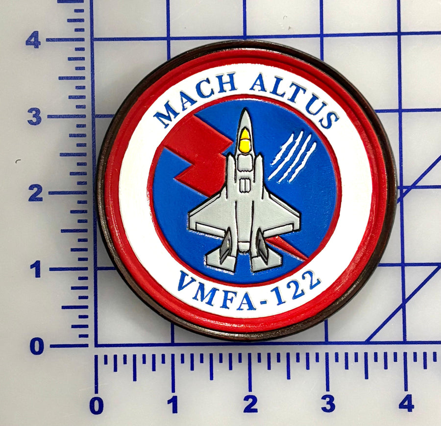 Official VMFA-122 Werewolves F-35 Leather Shoulder Patch