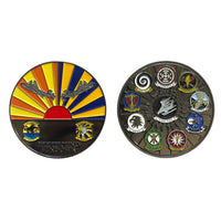 Official VAW-120 Greyhawks C-2 COD Sunset Coin